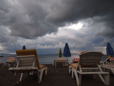 storm over the beach