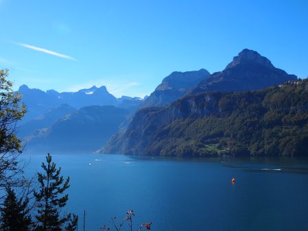 view of the mountains
