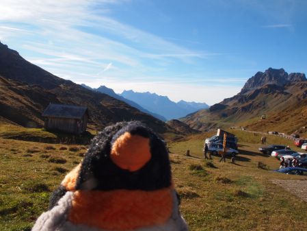 view of the mountains