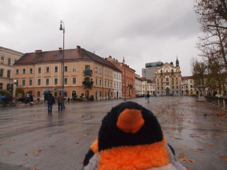 square in Ljubljana