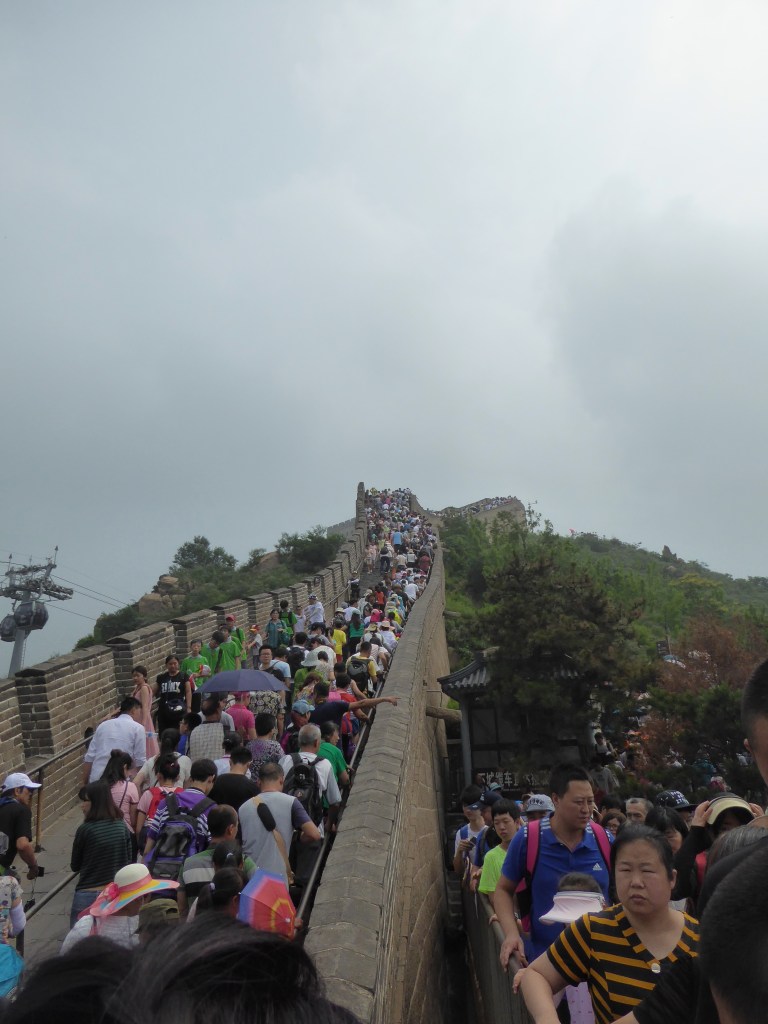 tourists on Great Wall