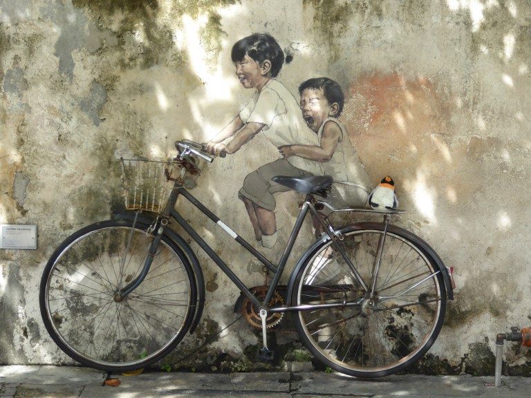 bike mural in Georgetown