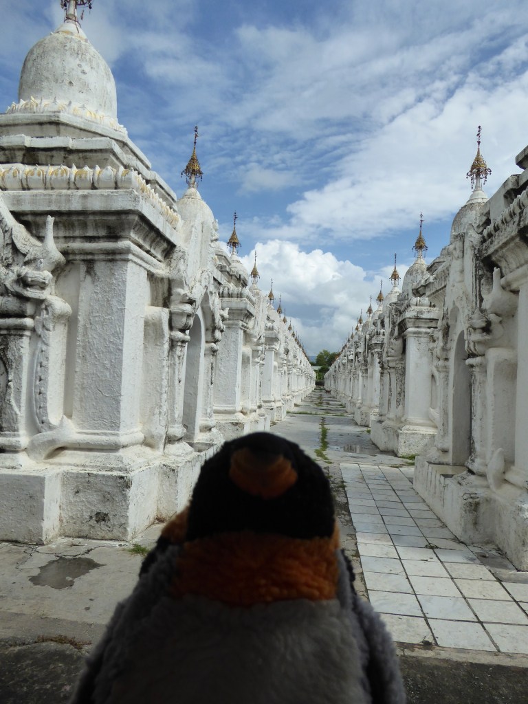 white stupas