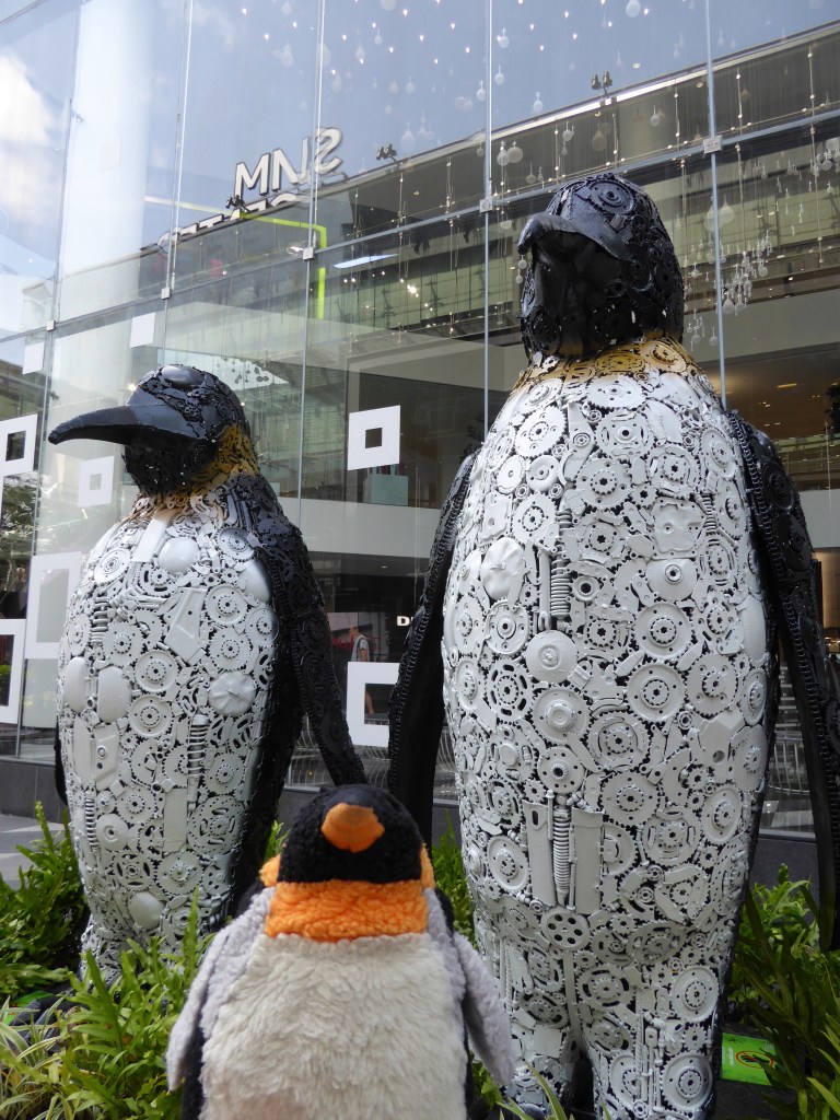 penguin sculptures