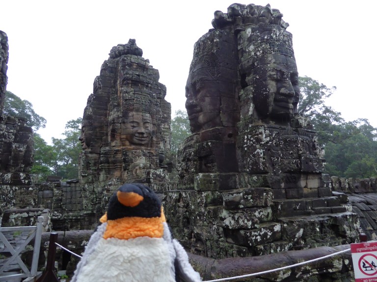 close up of Bayon temple