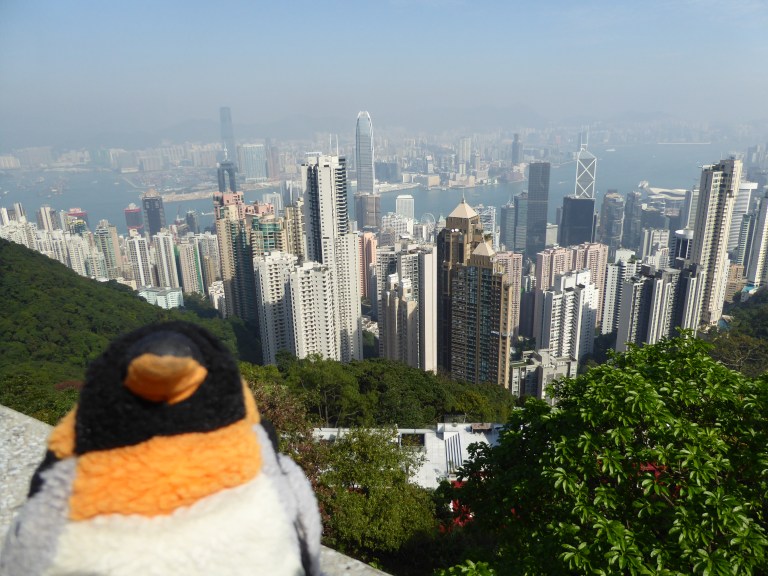 view of Hong Kong skyline
