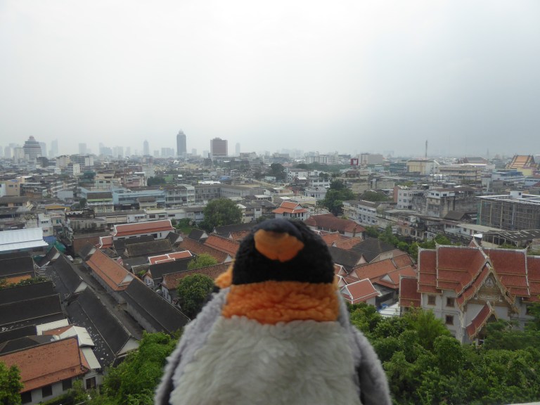 view over cloudy Bangkok