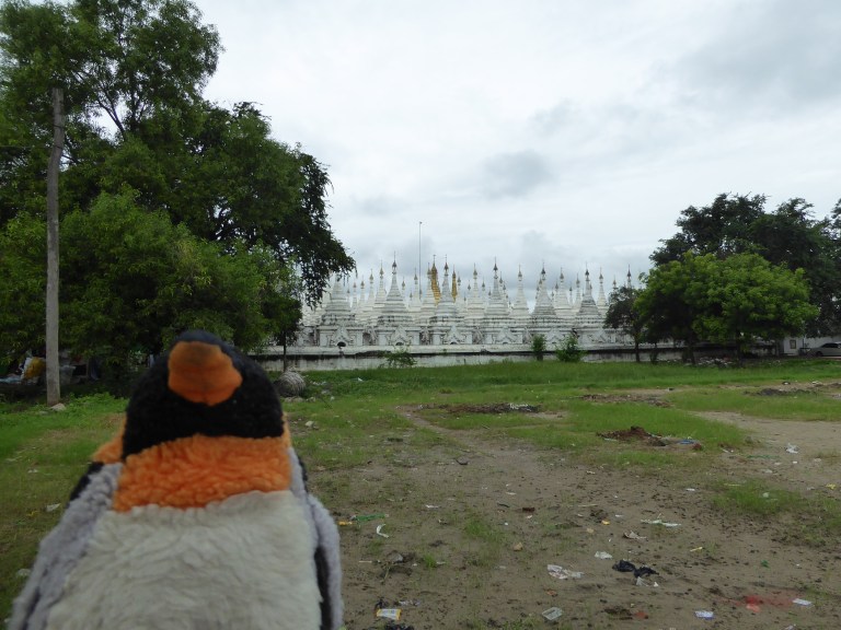 white stupas